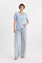 Slim Fit V-Neck Rib Basic Short Sleeve T-Shirt I1080Az24Sm - 2