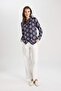 Loose Fit Shirt Collar Long Sleeve Tunic T0609Az24Sp - 2