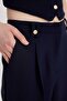 Wide Leg Wide Long Leg Trousers High Waist Pocket B9807Ax24Sp - 5