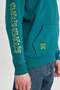 Keith Haring Oversized Fit Wide Fit Hooded Back Printed Kangaroo Pocket Sweatshirt B0370Ax23Wn - 8