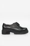 WOMEN'S BLACK GENUINE LEATHER NUMBER 35-41 LACE-UP OXFORD SHOES