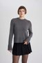 Regular Fit Strickpullover mit Rundhalsausschnitt C1886AX23WN - 3