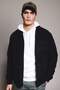 Regular Fit Soft Fleece Inside K Melton Long Sleeve Shirt B6945Ax23Wn