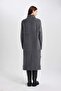 Regular Fit Turtleneck Long Sleeve Dress C1932ax23wn - 5