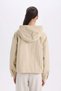 Water Repellent Seasonal Coat Oversize Wide Fit Hooded Zippered A8577Ax24Sp - 7