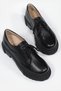 WOMEN'S BLACK GENUINE LEATHER NUMBER 35-41 LACE-UP OXFORD SHOES - 6