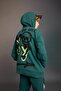 Boy's Oversize Wide Fit Back Printed Hooded Sweatshirt C0354A823Cw