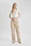 Fitted Rib Knit Basic Plain Short Sleeve T-Shirt T9631Az24Sm - 6