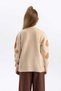 Girls' Floral V-Neck Knitwear Cardigan X9530A623Wn - 6