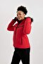 Water Repellent Ski Jacket Slim Fit Hooded Zippered Waterproof with Hand Protectors and Pockets - 5