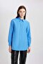 Relax Fit Poplin Long Sleeve Shirt Tunic B8314Ax24Sp - 3