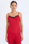 Regular Fit Suspender Top to Fall in Love B7066Ax23Wn - 4