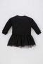 Baby Girl Printed Long Sleeve Tulle Dress B9531A523Wn - 5