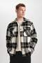 Relax Fit Checkered Cotton Long Sleeve Shirt Z0639Az24Sp - 3