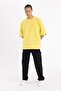 Loose Fit Crew Neck Pocketed Printed Short Sleeve Heavy Fabric T-Shirt B8126Ax23Cw - 2