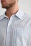 Relax Fit Polo Collar Striped Cotton Long Sleeve Shirt A9441Ax23Au - 8