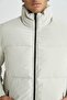 Slim Fit Puffer Coat Slim Fit Stand Collar Lined Zipper Double Pockets U4213Az23Au - 6