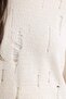 Crochet Fit Crew Neck Long Sleeve Crochet T-Shirt Tunic B3717Ax23Au - 8