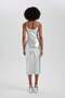 Fitted Bodycon Maxi Shiny Dress with Straps B5493Ax23Au - 6