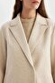 Long Cashmere Coat Regular Fit Double Breasted Lapel Snap Closure with Pockets A1090Ax23Au - 8