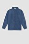 Boy's Coool Regular Fit Jean Long Sleeve Shirt X6042A622Au - 5