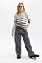 Wide Leg Oval Leg Trousers for Girls A4885A823Wn - 6