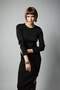Cropped Crew Neck Glittery Fabric Knitwear Sweater B6323Ax23Au