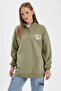 Coool Oversize Fit Half Zipper Thick Sweatshirt A2230Ax23Wn - 4