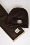 Baby Boy 2-Piece Fleece Scarf Beanie Set B4365A523Wn - 3