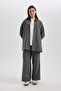 Wide Leg Wide Wide Leg Double Pleated Basic Plain Woven Classic Trousers B3586Ax23Wn - 4
