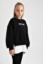 Girl's Oversized Crew Neck Soft Fleece Thick Sweatshirt A8424A823Au - 8