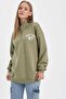 Coool Oversize Fit Half Zipper Thick Sweatshirt A2230Ax23Wn