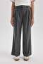 Wide Leg Wide Wide Leg Double Pleated Basic Plain Woven Classic Trousers B3586Ax23Wn - 6