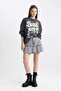 Coool Oversize Wide Fit Crew Neck Printed Thick Fabric Sweatshirt B5716Ax23Wn - 6