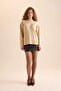 Oversize Wide Fit Half Turtleneck Knitwear Sweater R6044Azns - 2