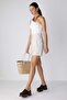 A-Line Normal Waist Crossed Woven Mini Skirt A9448Ax23Hs - 3