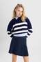 Coool Regular Fit Striped Crew Neck Knitwear Sweater A7046Ax23Wn - 3
