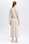 A-Line Basic Plain Knitwear Maxi Skirt A9808Ax23Wn - 5