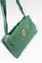 Krinkıl/Klinkır Waterproof 4 Zipper Patches Shoulder Strap Phone Carrying Case Clutch Bag Wallet Green 1115F - 7