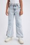 Girl's Wide Leg Ripped Detailed Wide Leg Jean Trousers Z4708A623Au