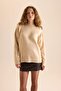 Oversize Wide Fit Half Turtleneck Knitwear Sweater R6044Azns - 3