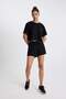 Standard Fit Athlete Short Leg Rib Knit Shorts A9919Ax23Hs