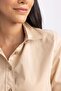 100% Cotton Oversized Wide-Fit Poplin Long-Sleeve Shirt T8735AZ23AU - 5