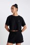 Cropped Fit Crew Neck Sports Ribbed Short Sleeve T-Shirt A9916Ax23Hs - 5