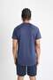 Slim Fit Narrow Cut Crew Neck Printed Sportsman Short Sleeve T-Shirt V2887Az23Au - 6