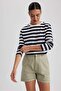 Regular Fit Crew Neck Striped Casual Long Sleeve T-Shirt A9442Ax23Wn - 4