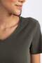 100% Cotton Slim Fit Ribbed Short Sleeve T-Shirt B0647Axns - 6