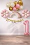 Retro 1 Year Old Daisy Themed Baby Girl Concept Birthday Set