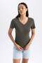 100% Cotton Slim Fit Ribbed Short Sleeve T-Shirt B0647Axns - 3