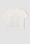 Mona Lisa Relax Fit Crew Neck Short Sleeve T-Shirt Girl's A5233A823Hs - 8